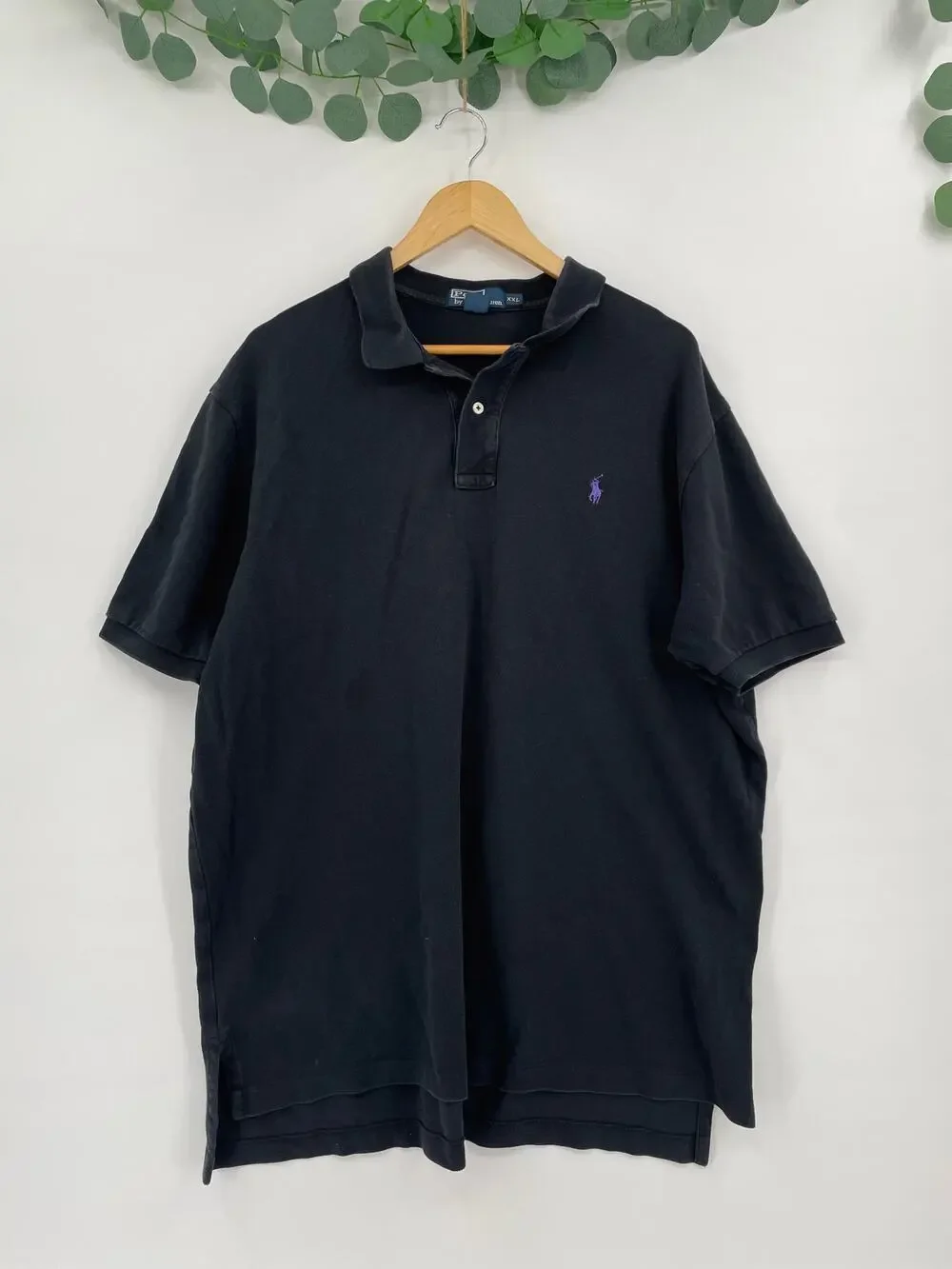 Polo by Ralph Lauren Charcoal Black Mens Polo  XXL